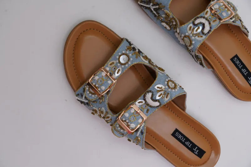 Grey Petal Pop Comfy Sandals TT81