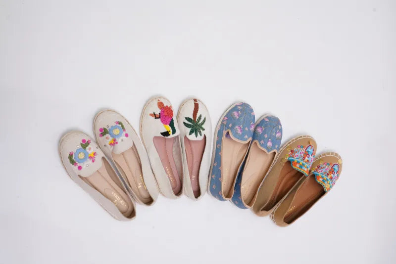 Blue Bloom Slip-Ons TT47