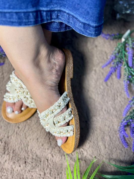 White Thread Pearl Dr Sole TT159