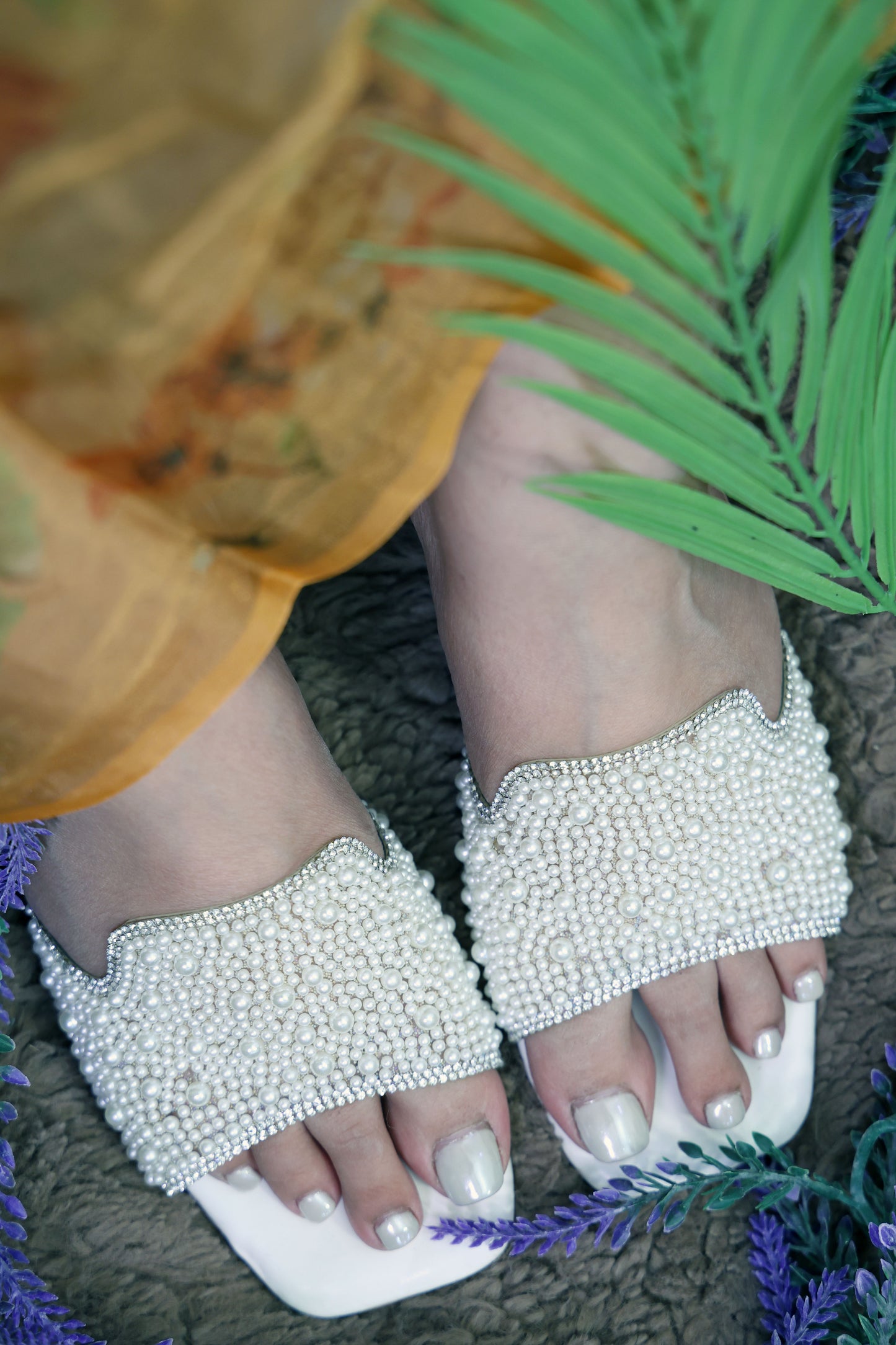 Pearls Glass Heels TT119