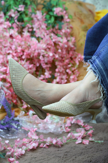 Mesh Kitten Heels TT114