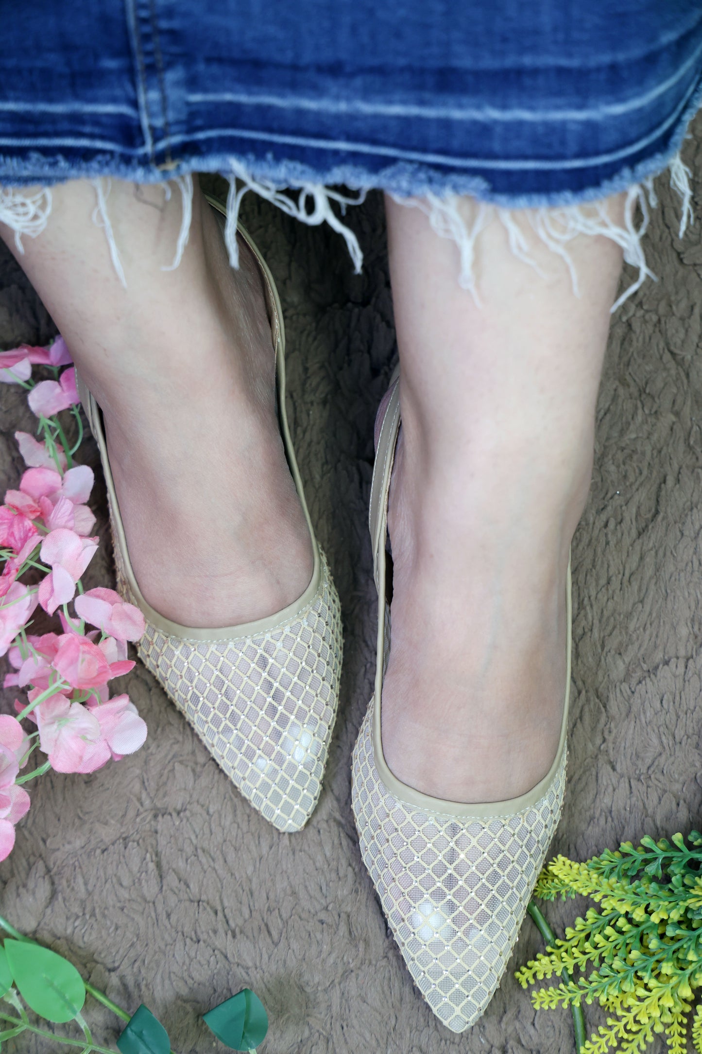 Mesh Kitten Heels TT114