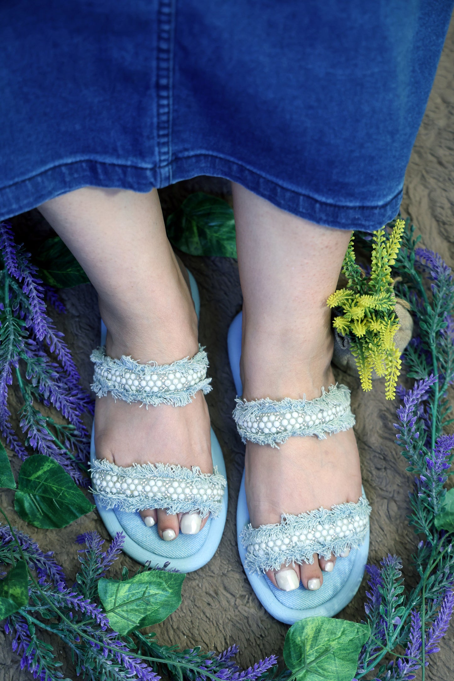 Pearl Denim Band Comforter TT126