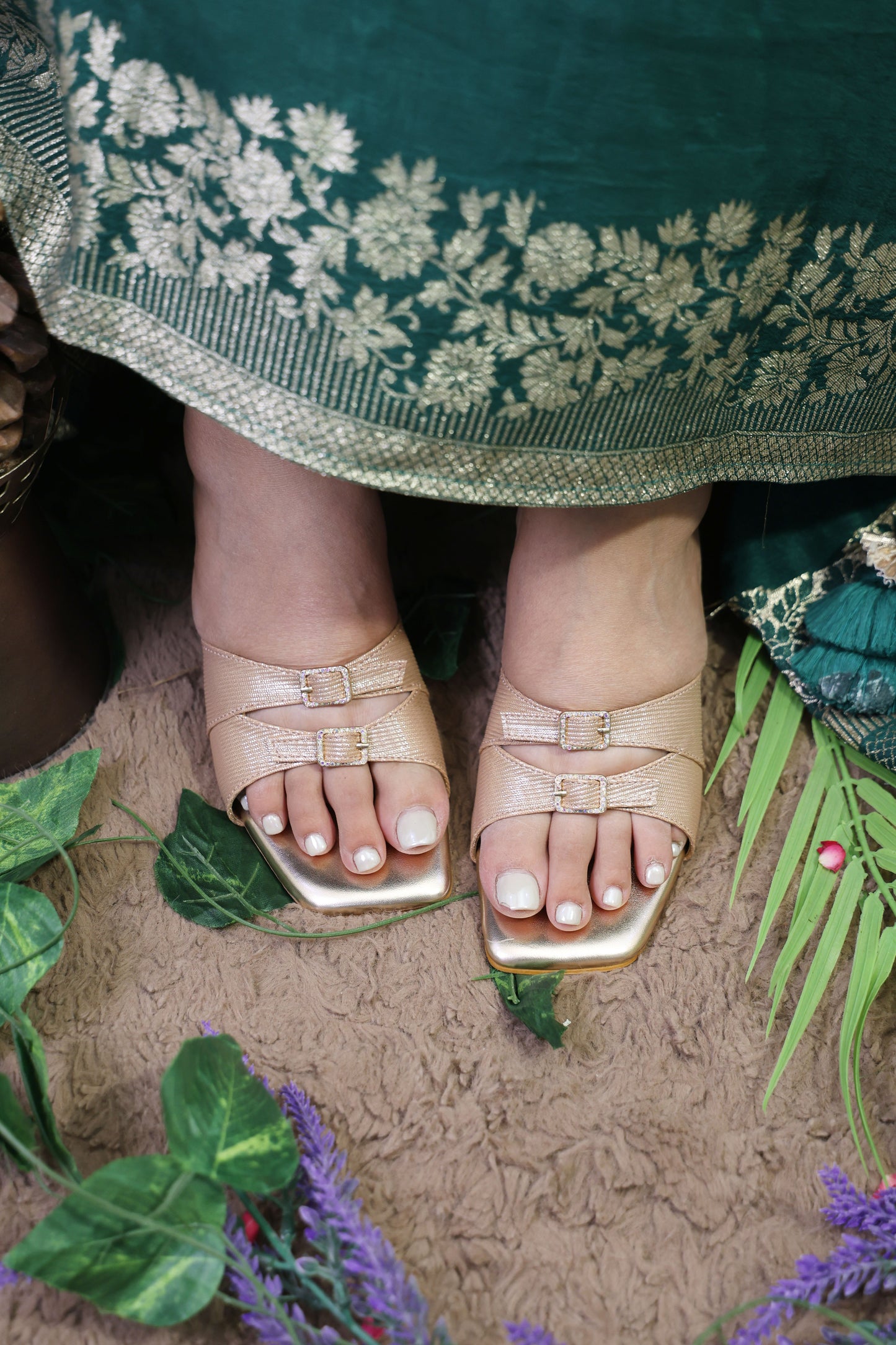 Buckle Rose Gold Heel TT136