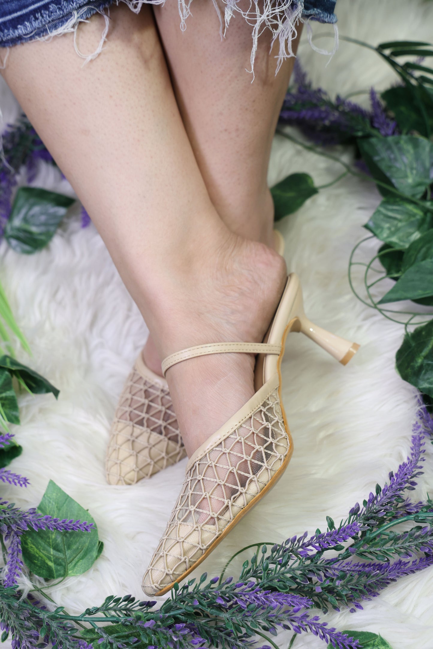 Mesh Nude Sleek Heel TT127