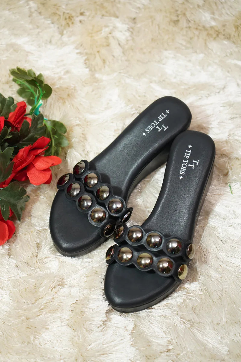 Black Ember Wedges TT23