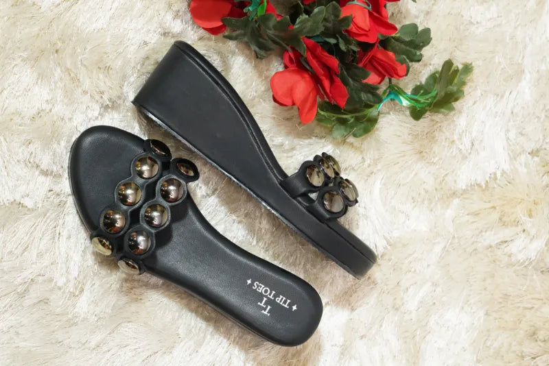 Black Ember Wedges TT23