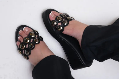 Black Ember Wedges TT23
