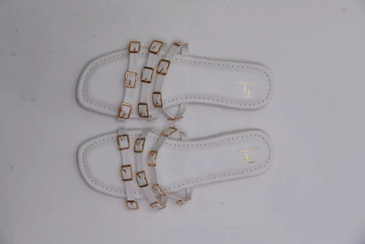 White Buckle Bliss Flat TT20