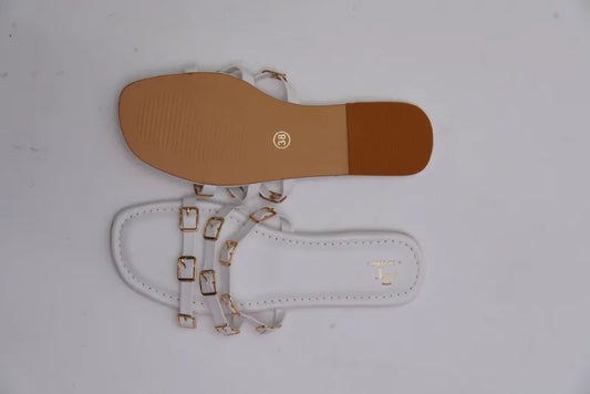 White Buckle Bliss Flat TT20