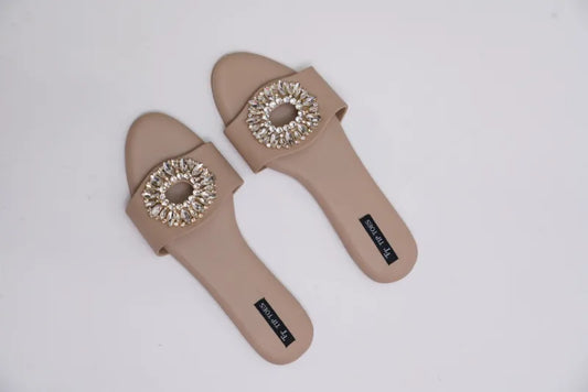 Crystal Bloom Nude Flat TT16