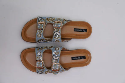 Grey Petal Pop Comfy Sandals TT81