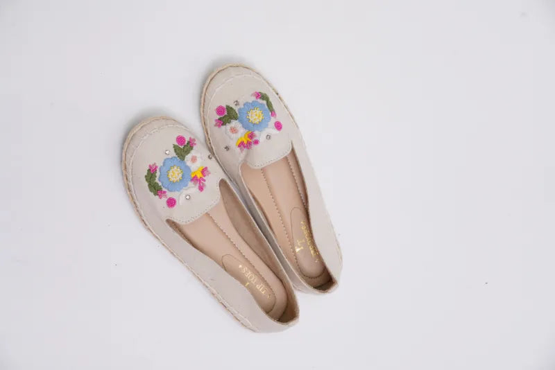 Cream Meadow Espadrilles TT48