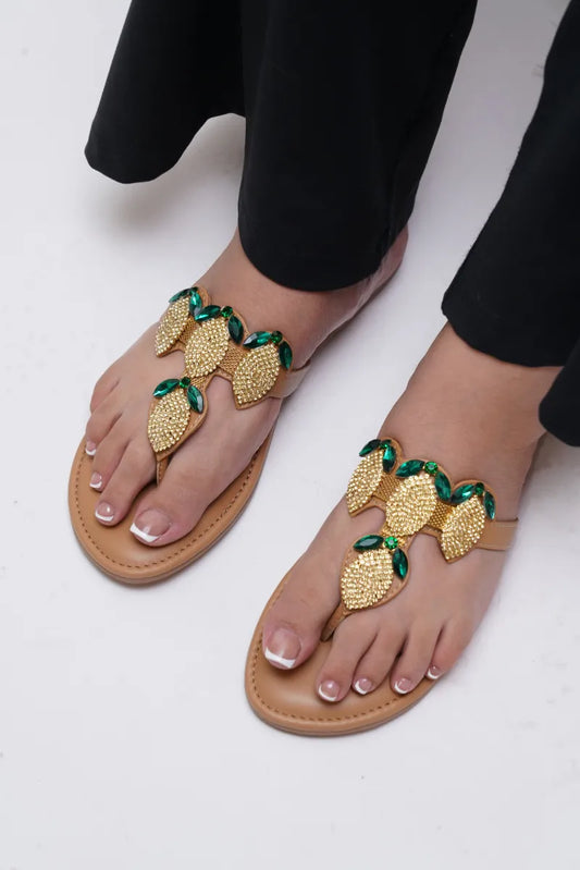 Golden Leaf Sparkle Flat TT28