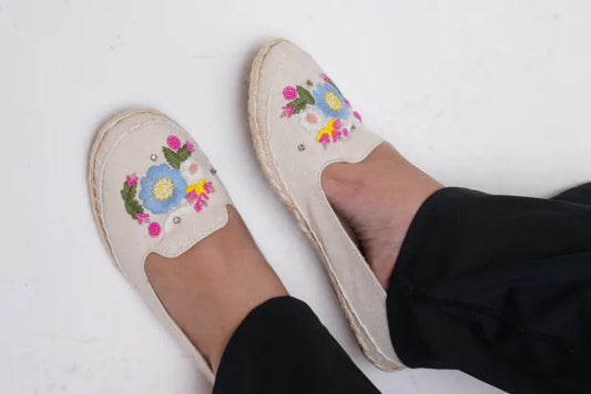Cream Meadow Espadrilles TT48