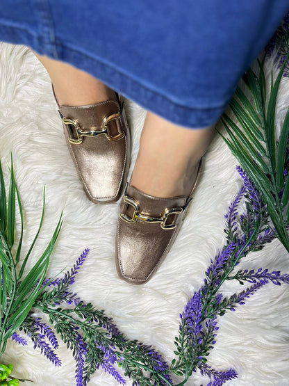 Antique Buckle Mules TT160