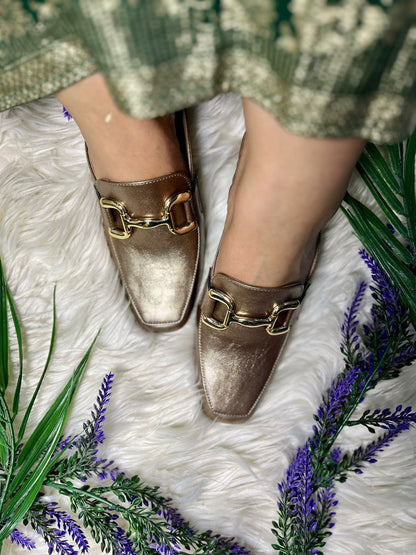 Antique Buckle Mules TT160