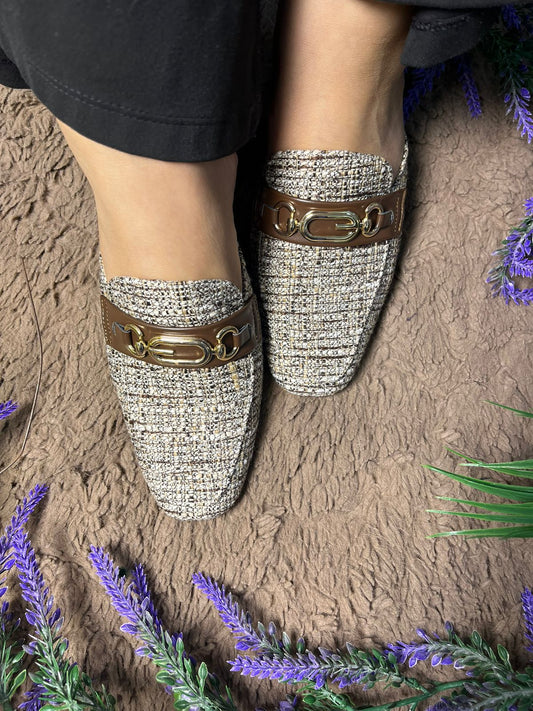 Elegant White Mules TT162