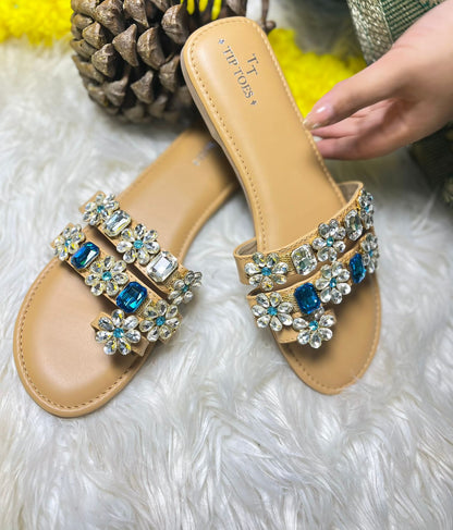 Elegant Flat With Flower Work TT169