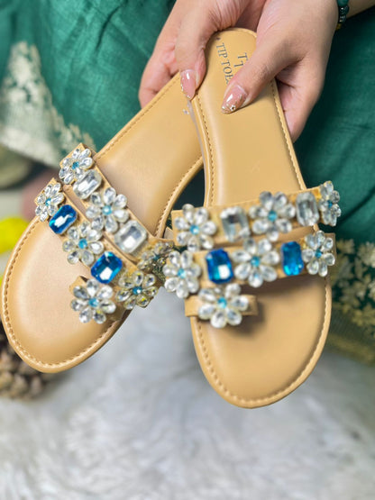 Elegant Flat With Flower Work TT169