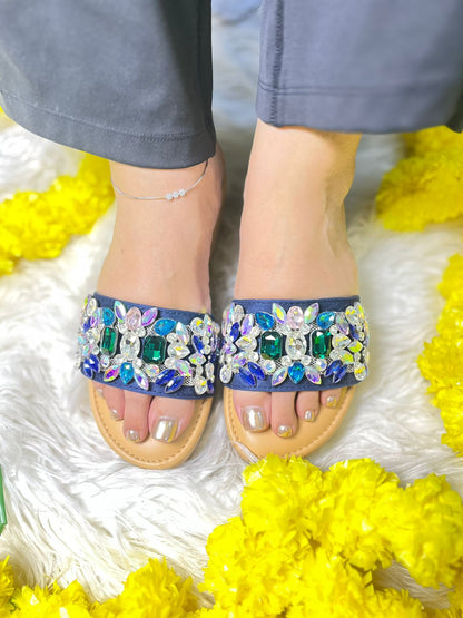 Elegant Blue Strap Wedge TT171