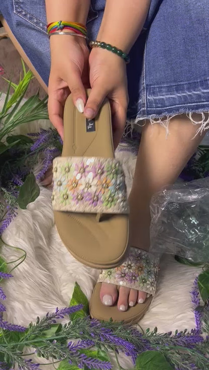 Floral Embroidry Drsole Comfort TT130